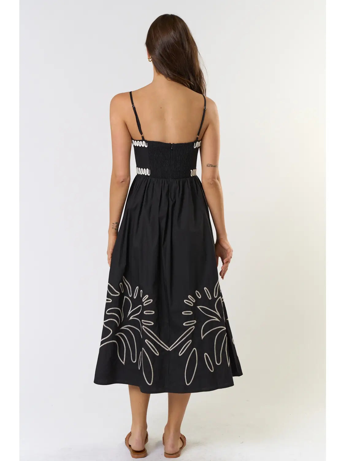 English Embroidered Midi Dress