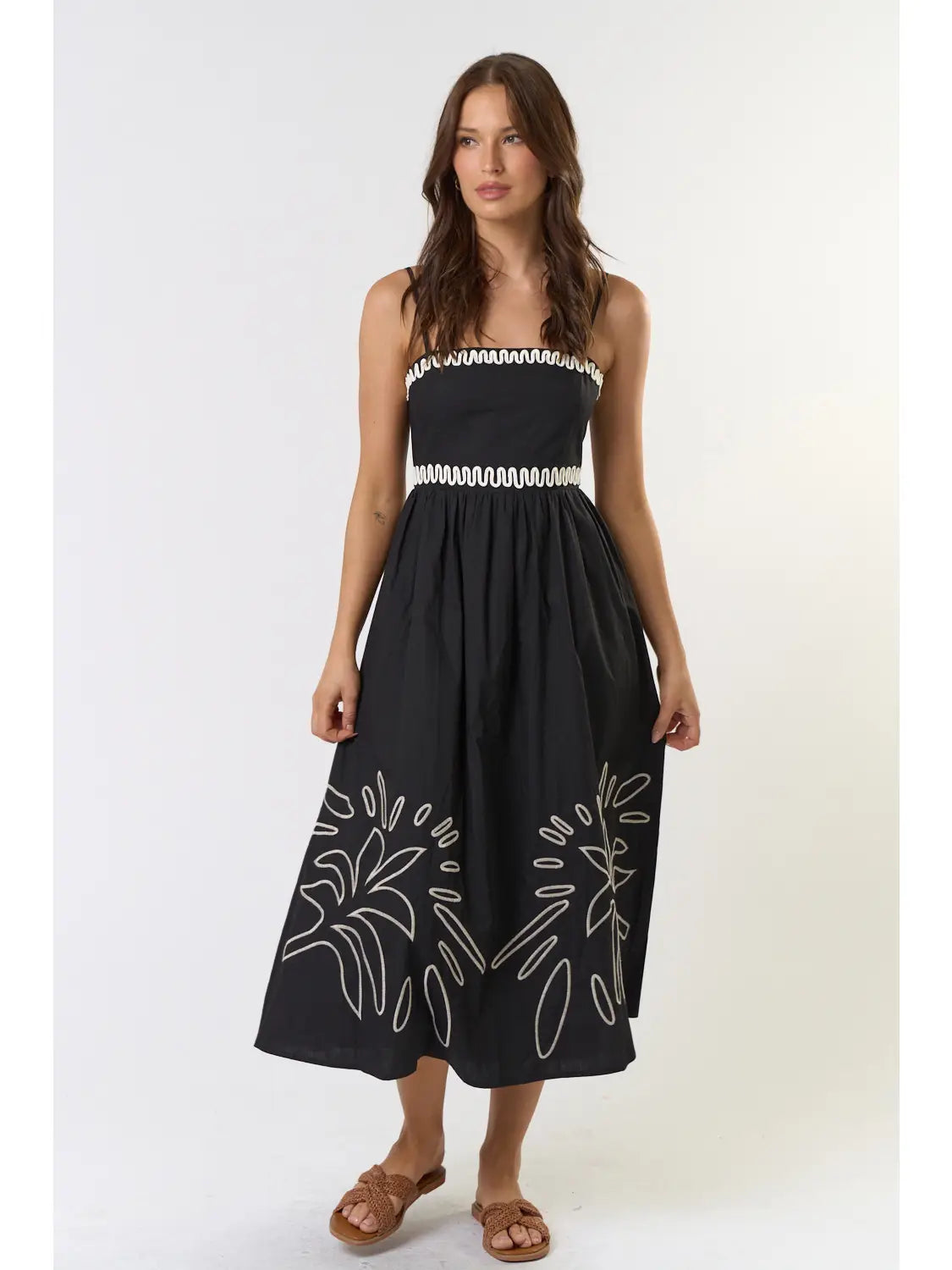 English Embroidered Midi Dress
