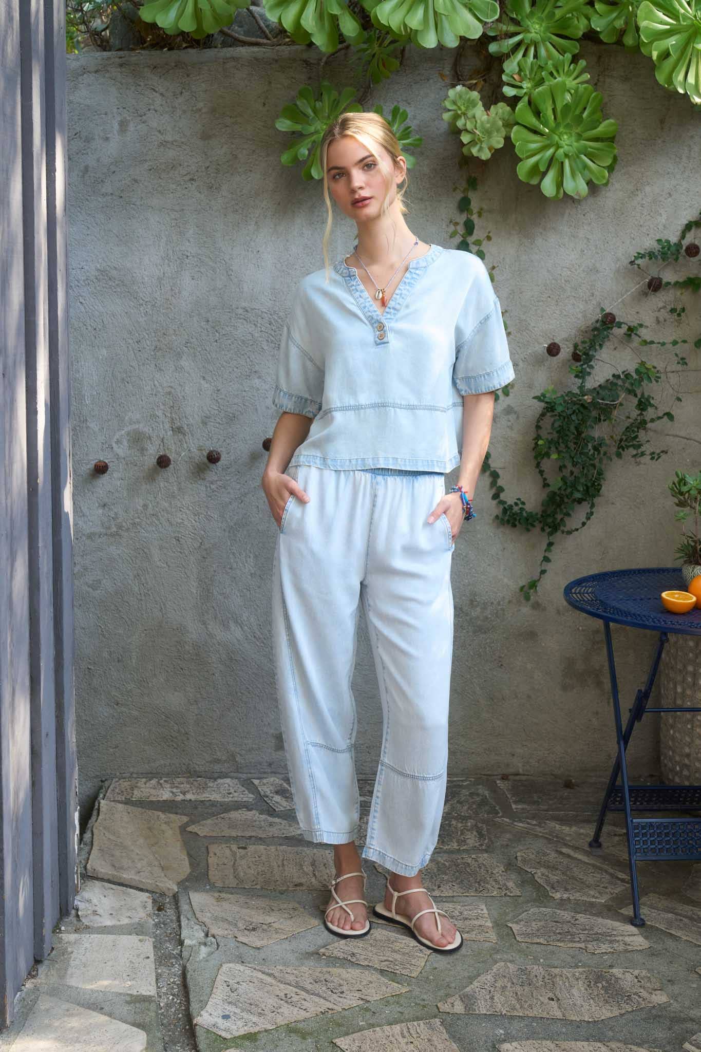 Pippa Washed Denim Pants