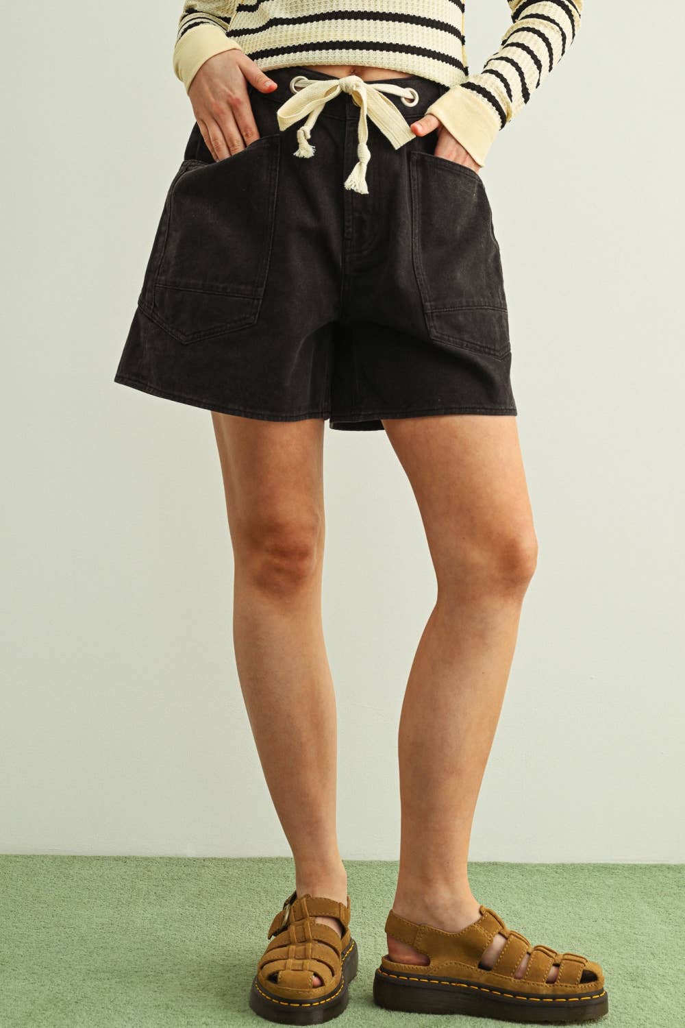 Marin Tie Belt Shorts