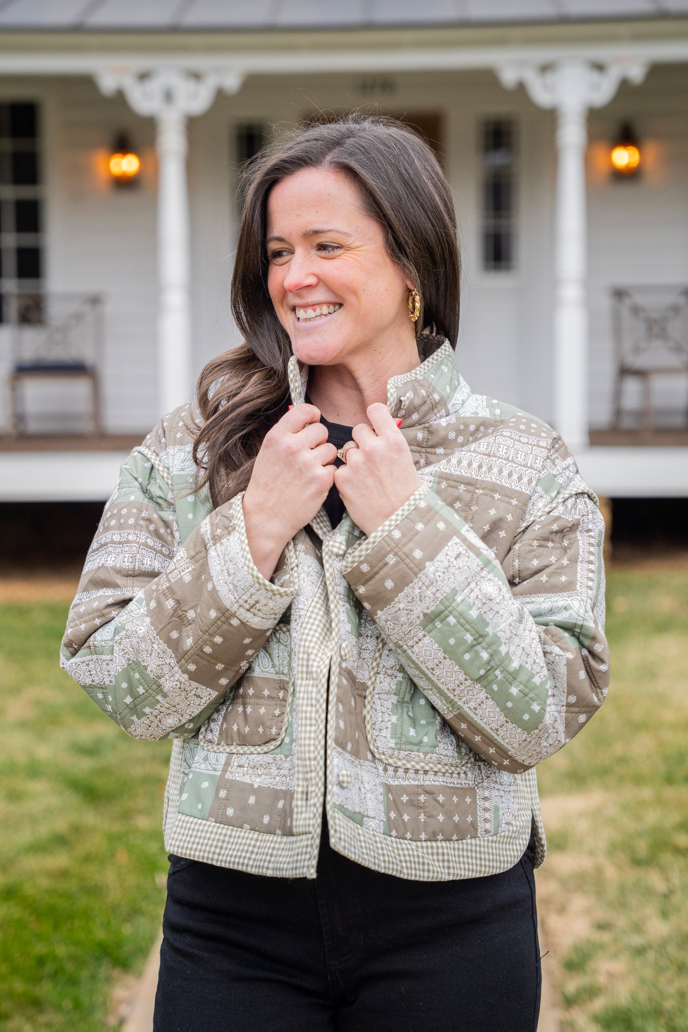 Ash Olive Bandana Jacket