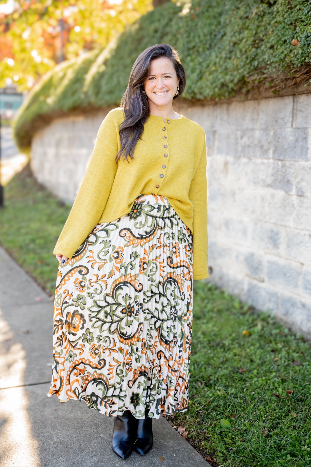 Ivory & Olive Maxi Skirt