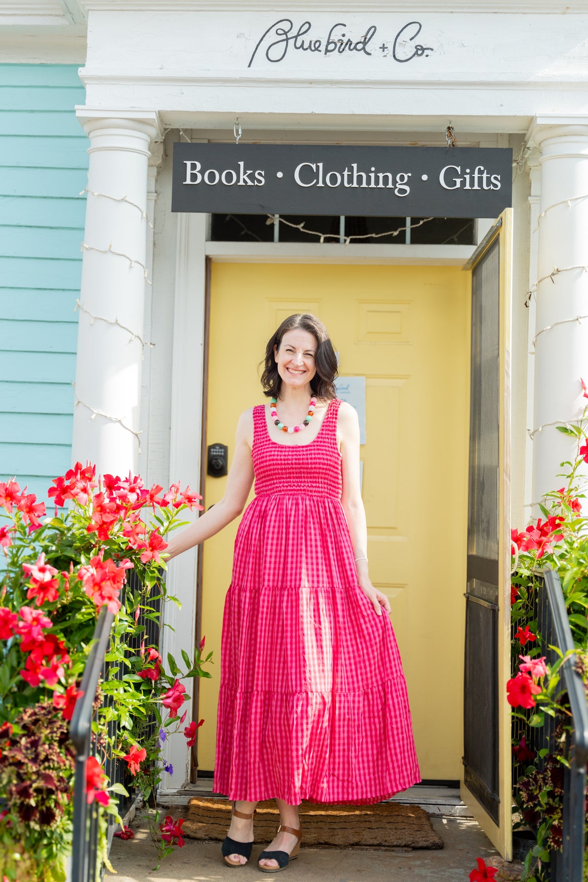 Annabelle Gingham Maxi Dress
