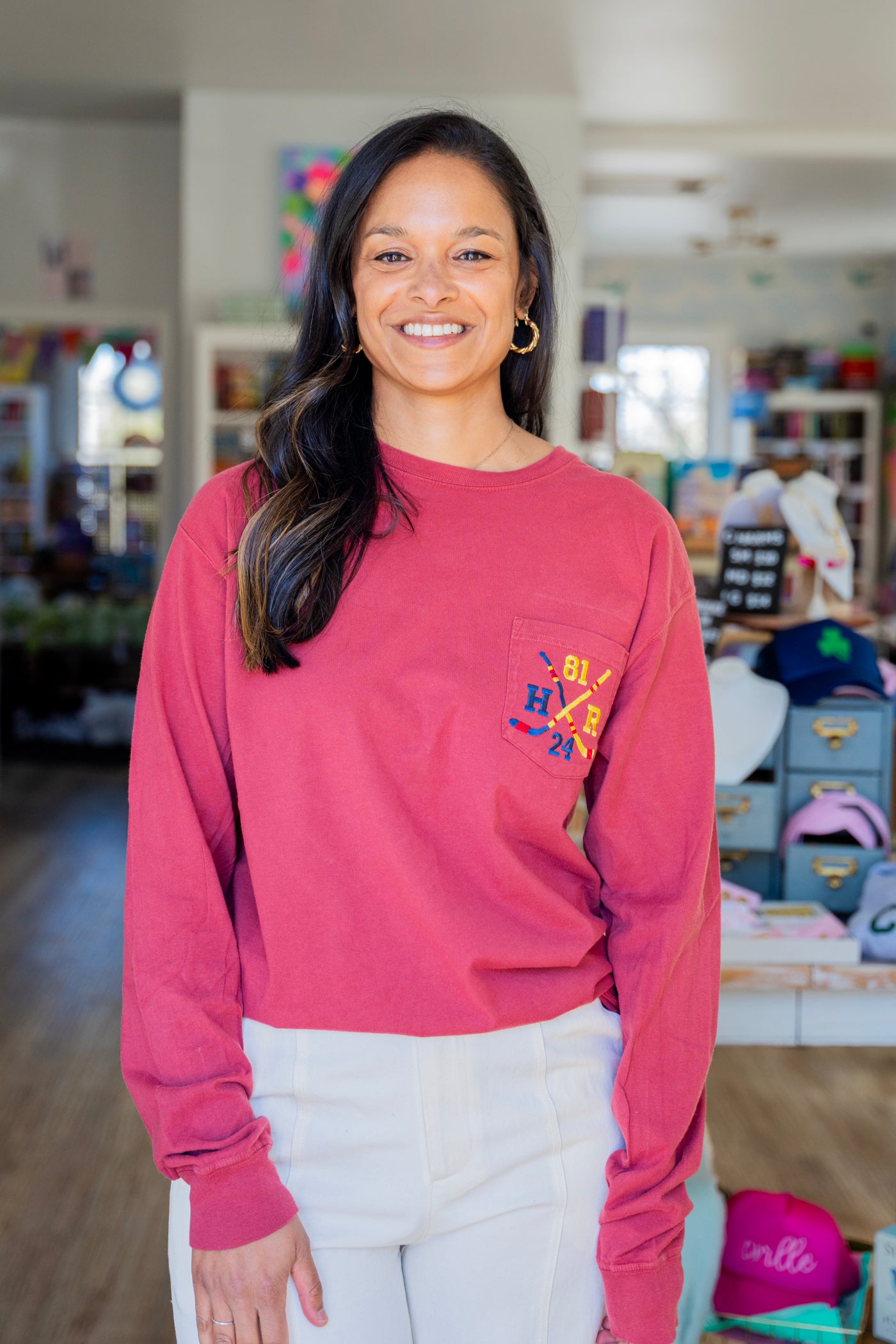 LS Comfort Colors Heated Rivalry Preppy Pocket Tee