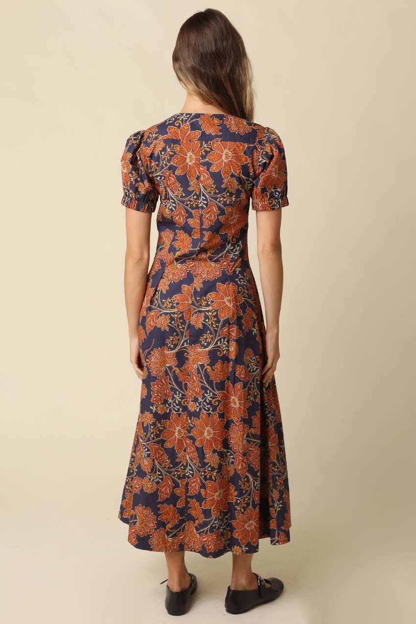 Hallie Floral V-Neck Maxi Dress