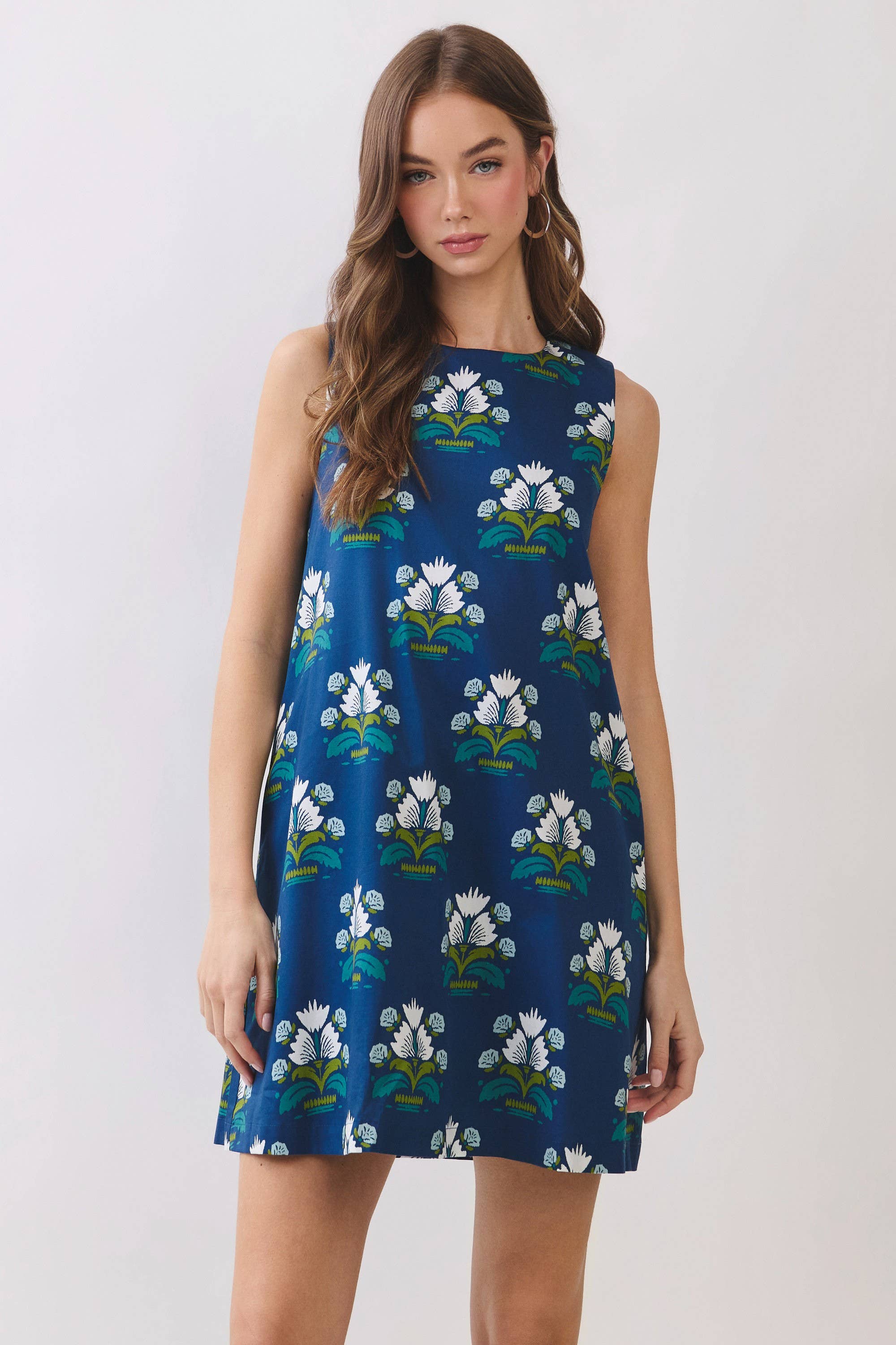 Tallulah Floral Print Shift Dress