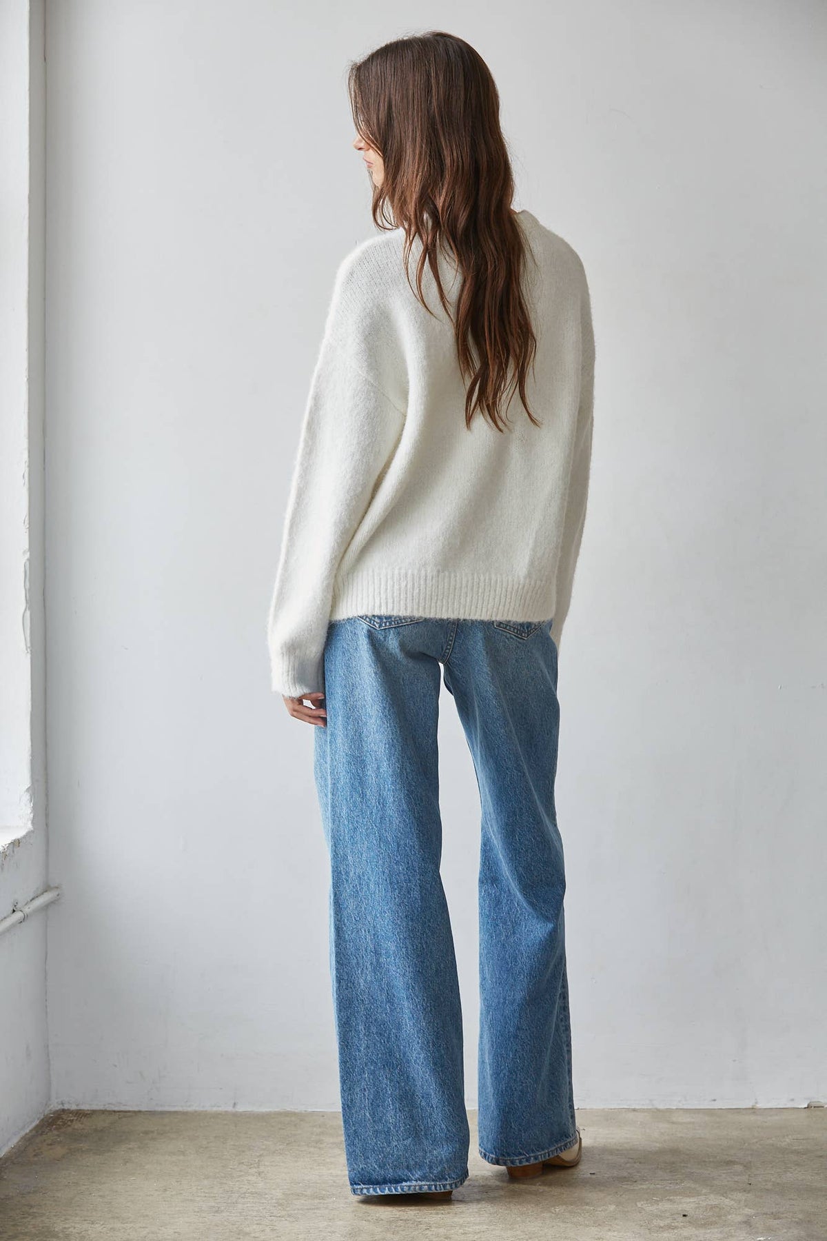 Ivory Ski Graphic Sweater