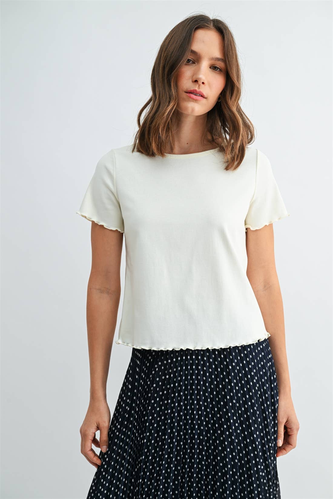 Ivory Merrow Hem Tee
