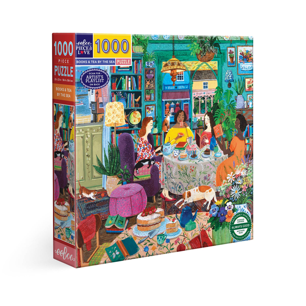 Books & Tea By the Sea 1000 Piece Puzzle
