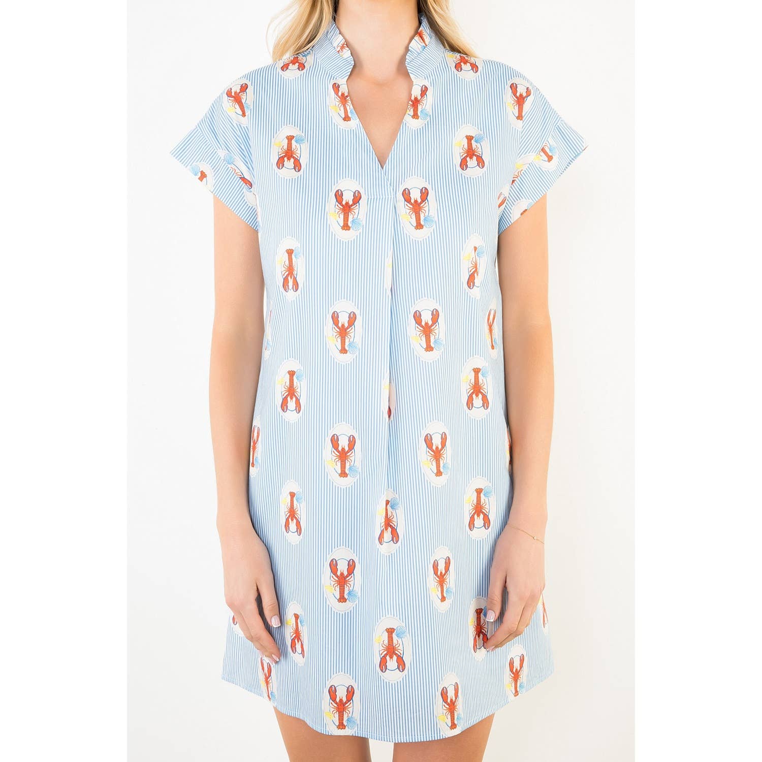 Lobster Print Mini Dress