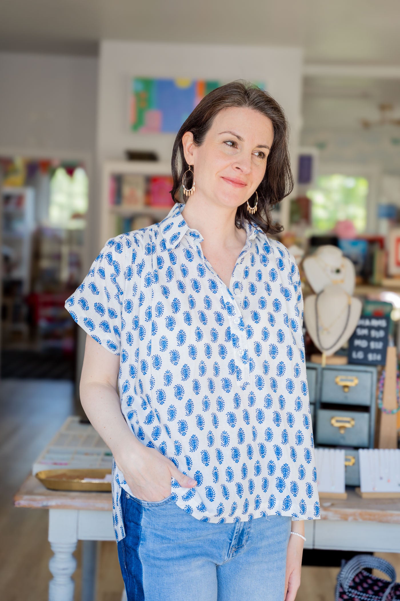 Royal Paisley Blouse