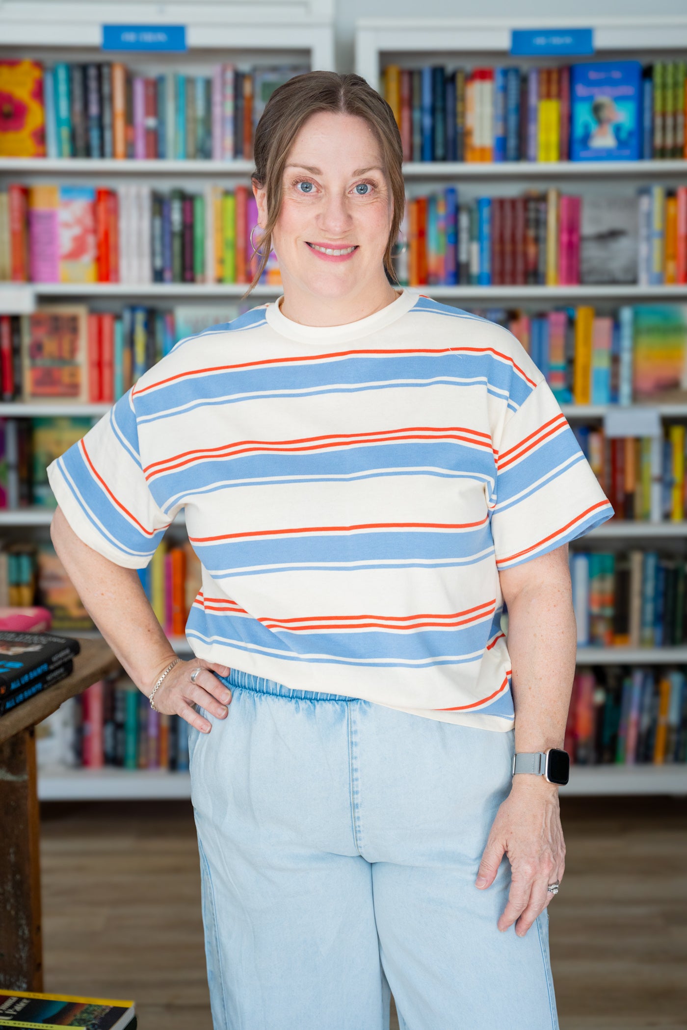 Maisie Striped Cotton Tee