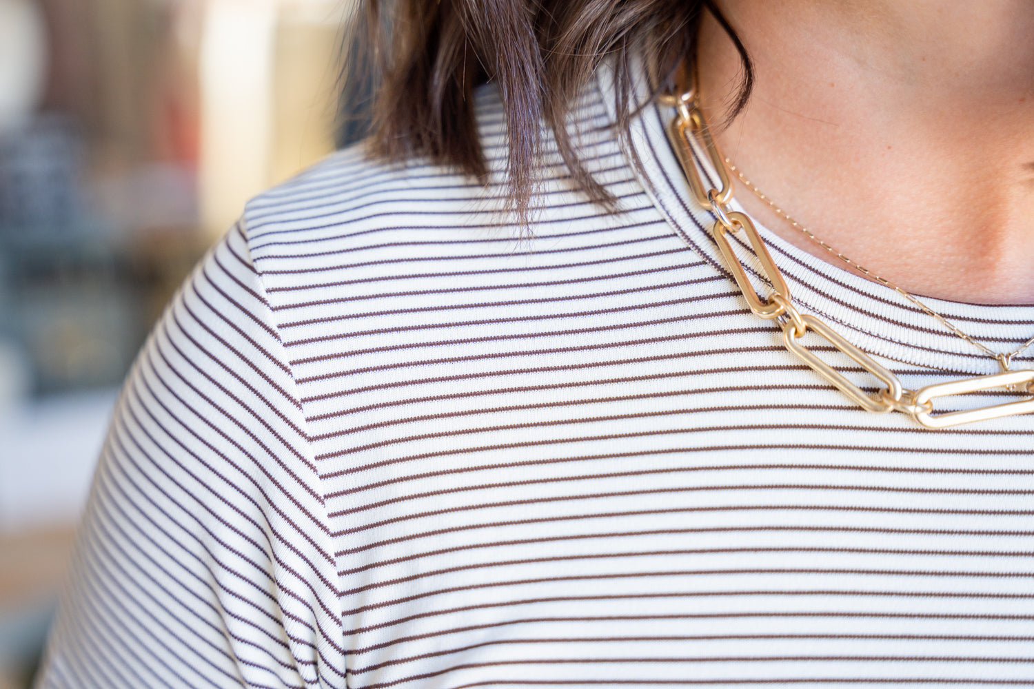 Sadie Striped Knit Tee