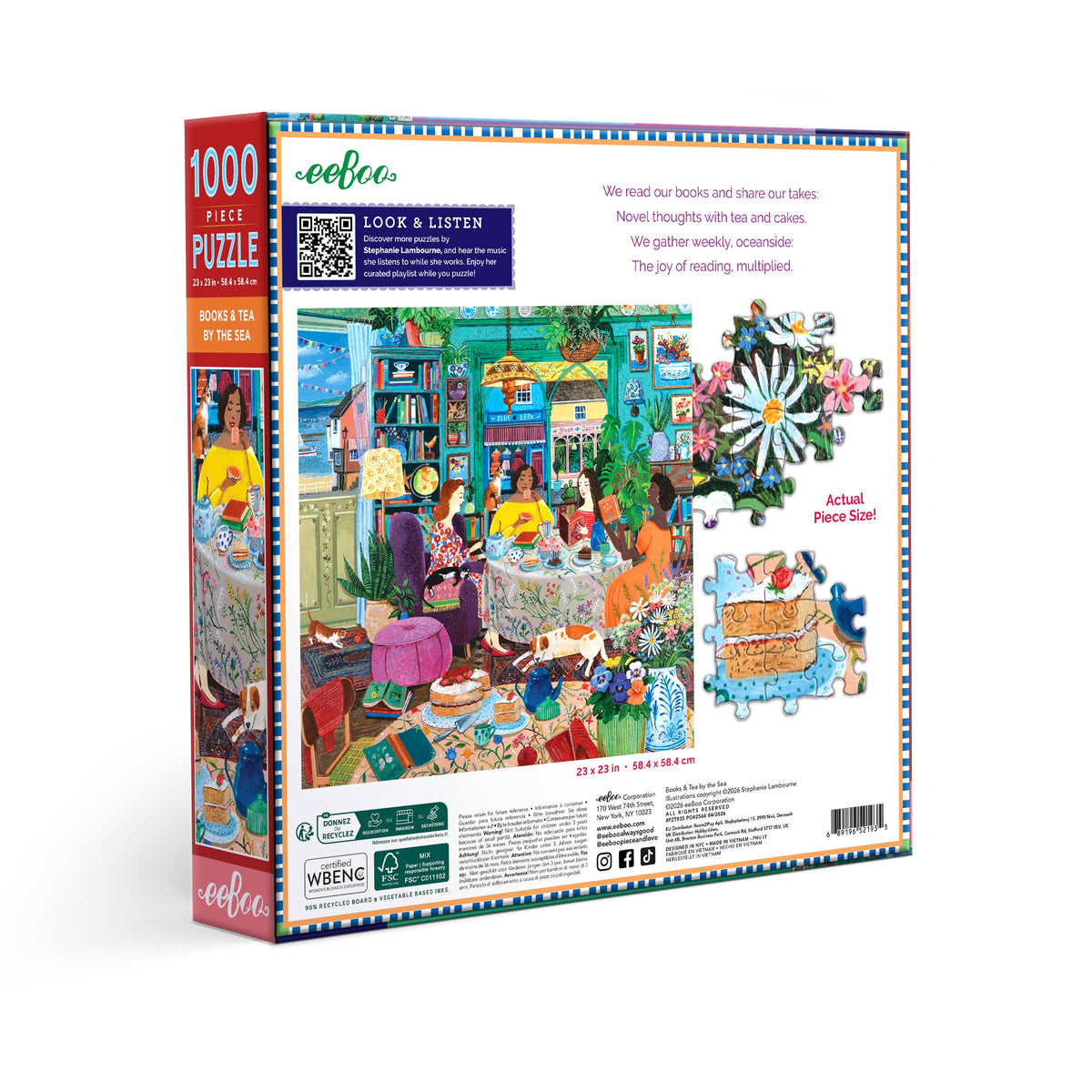Books & Tea By the Sea 1000 Piece Puzzle