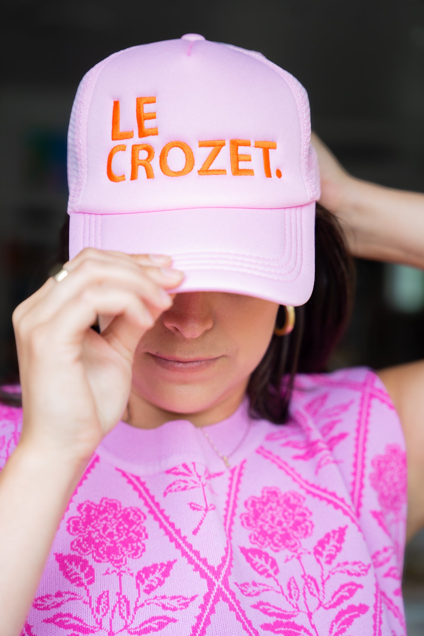 Le Crozet Embroidered Trucker Hat