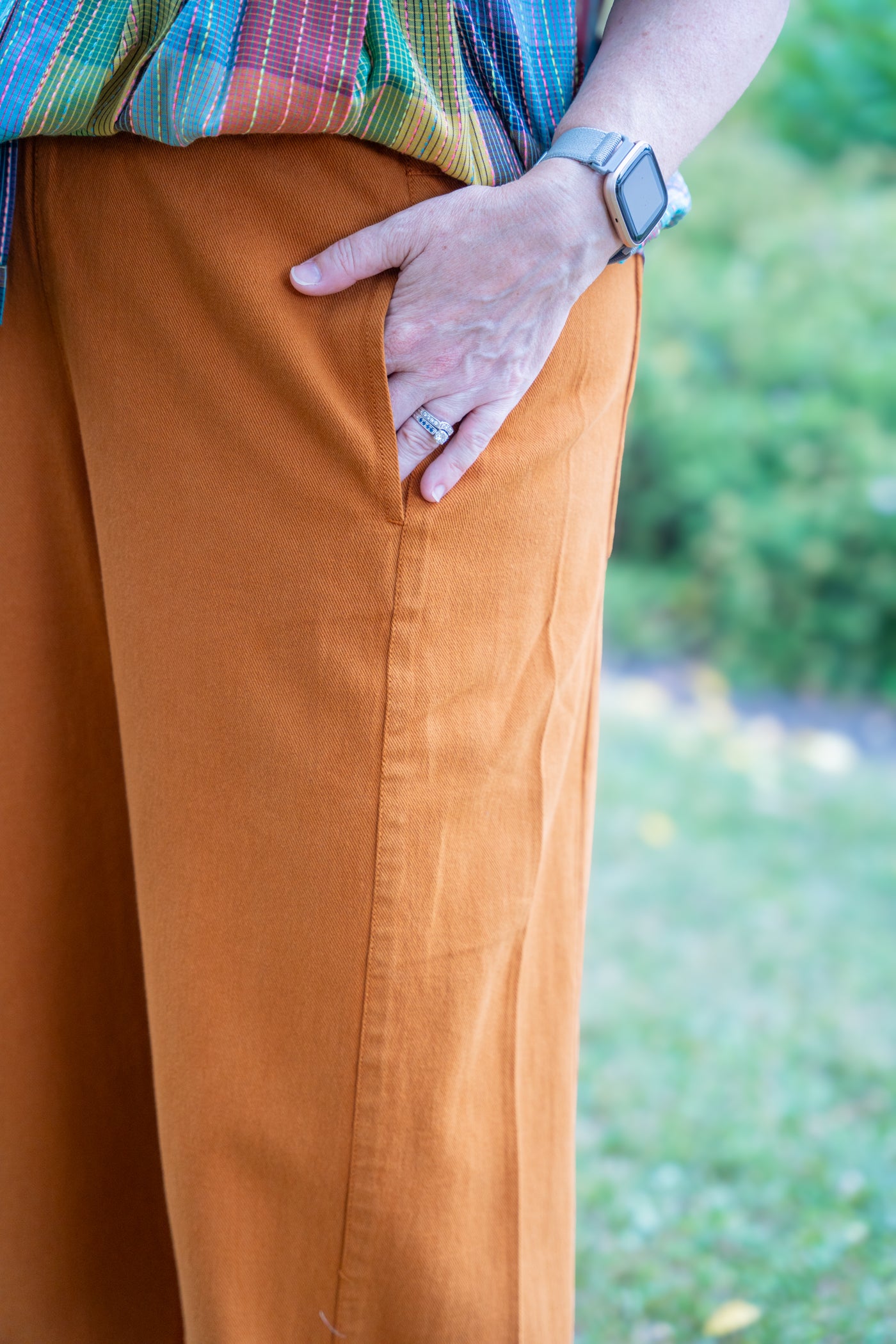 Barrel Pant in Rust