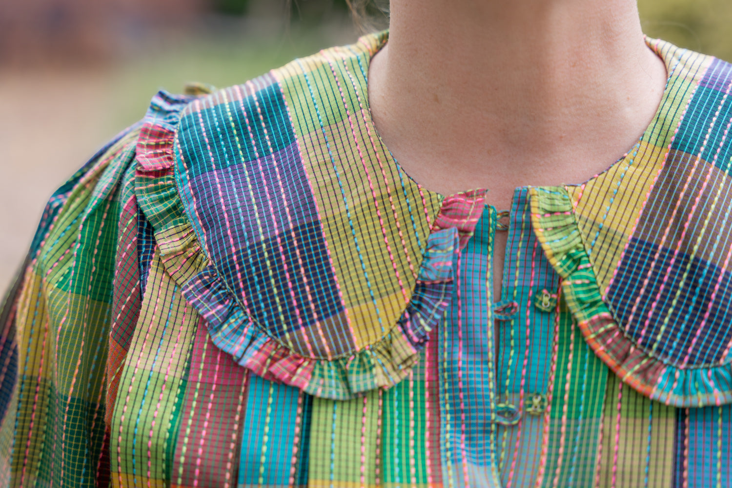 Blocks of Plaid Top