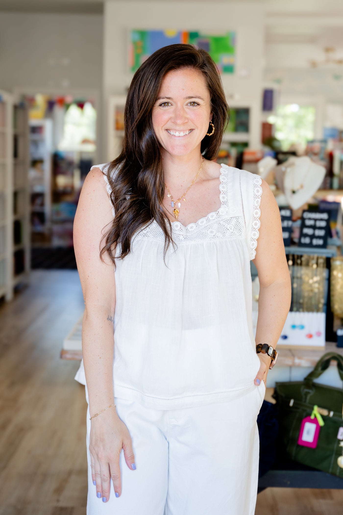 The Una Top in White