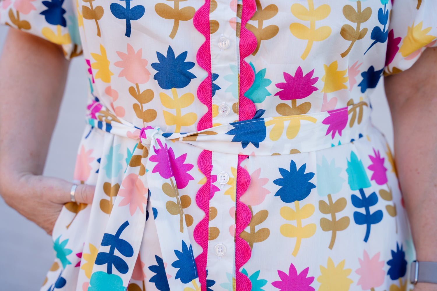 Tulips in a Row Mini Dress