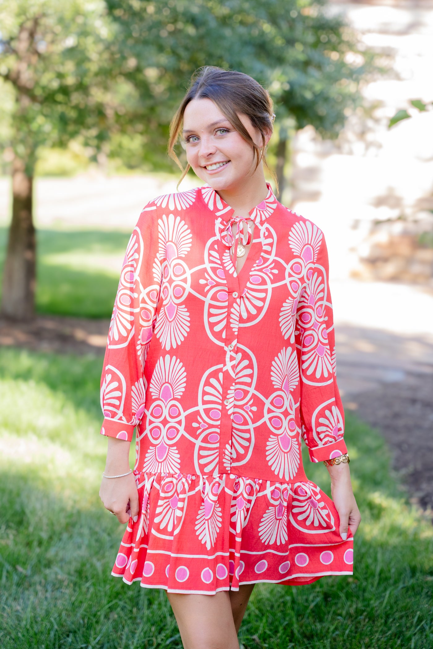 Festival Medallion Mini Dress