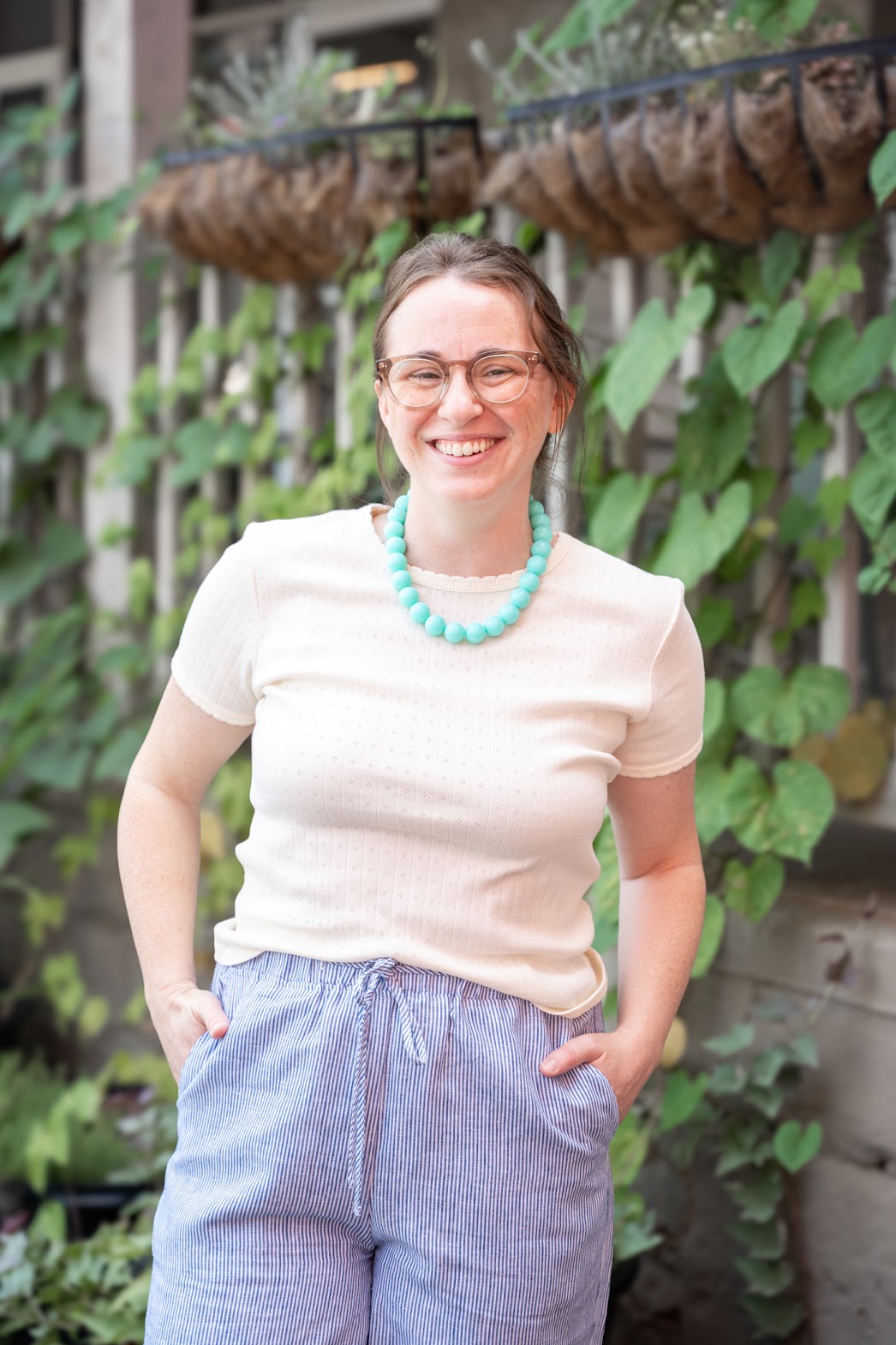 Carrie Cream Pointelle Top