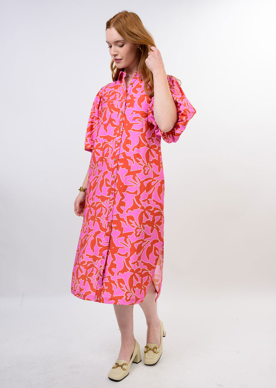 Summers End Midi Shirt Dress