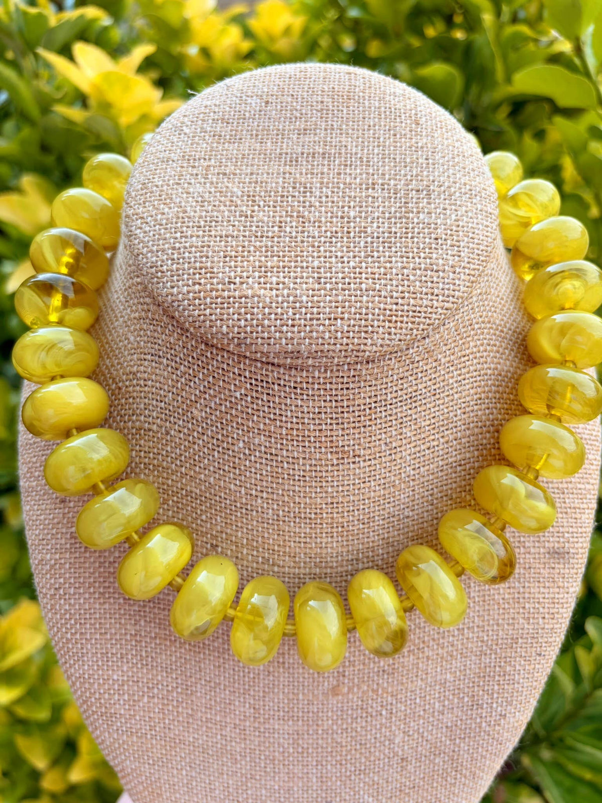 Chartreuse Rory Rondelle Necklace