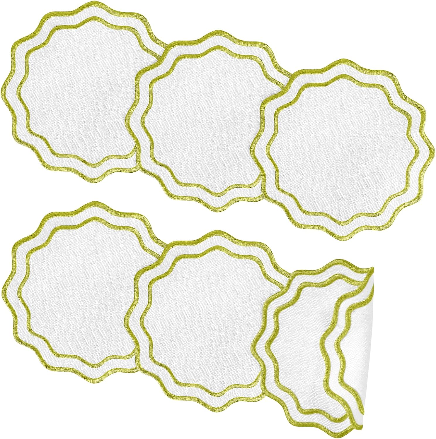 Scalloped Cocktail Napkin