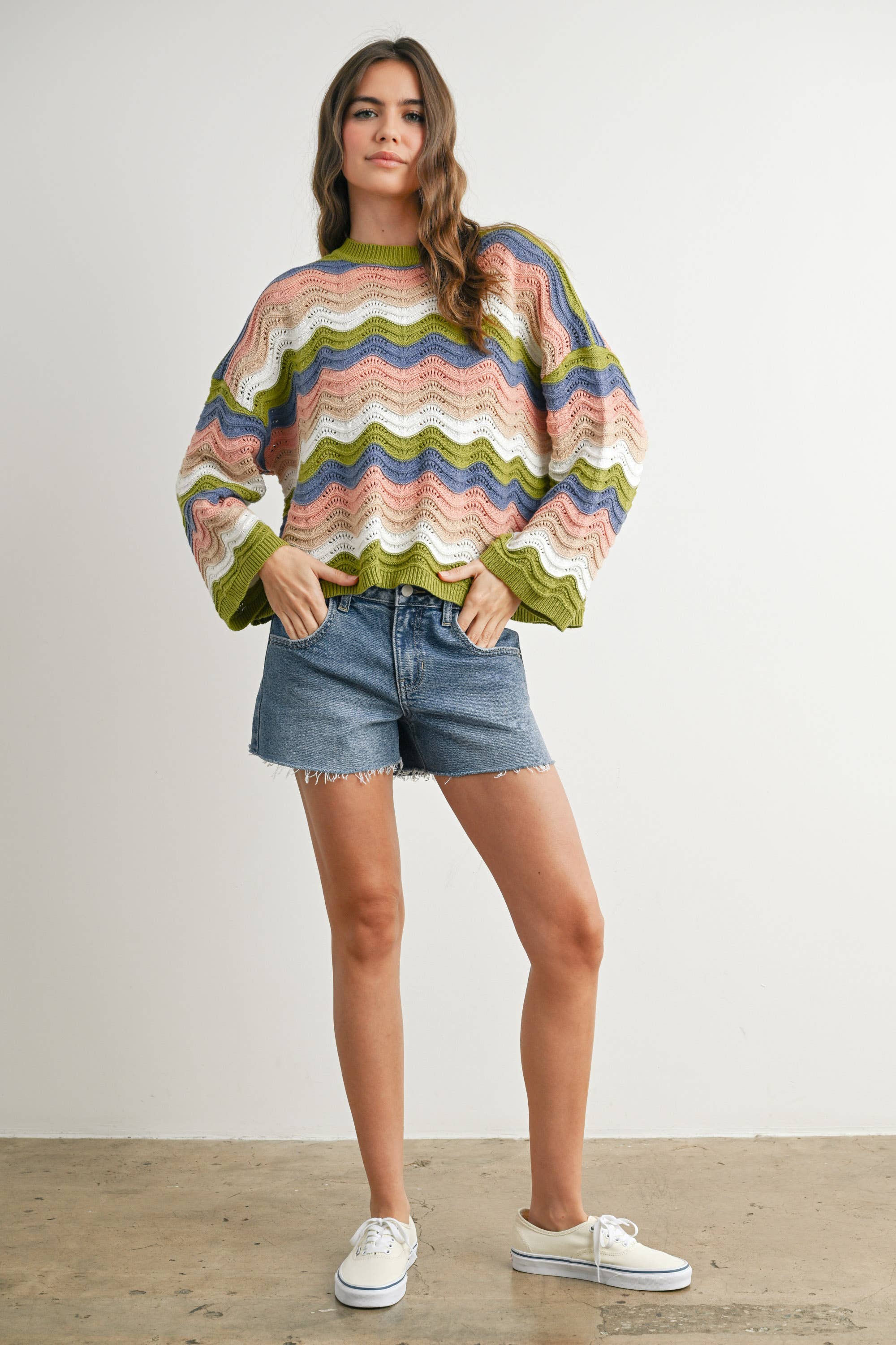 Samantha Color Block Sweater