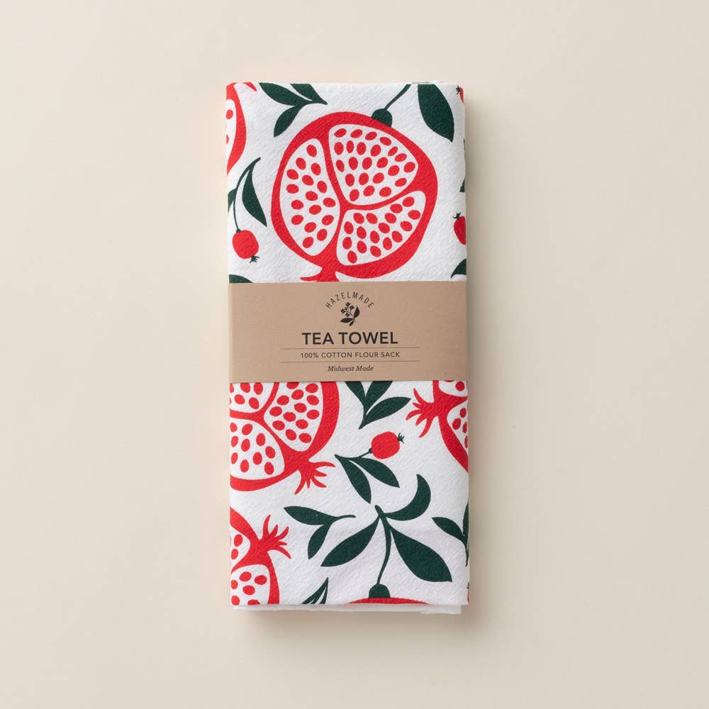 Pomegranates Tea Towel / Holiday / Midwest Made