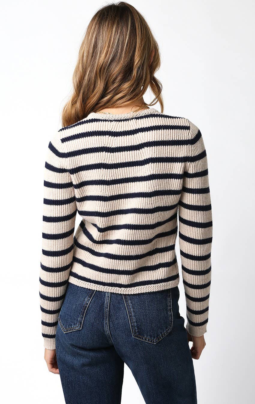Gia Navy Stripe Sweater