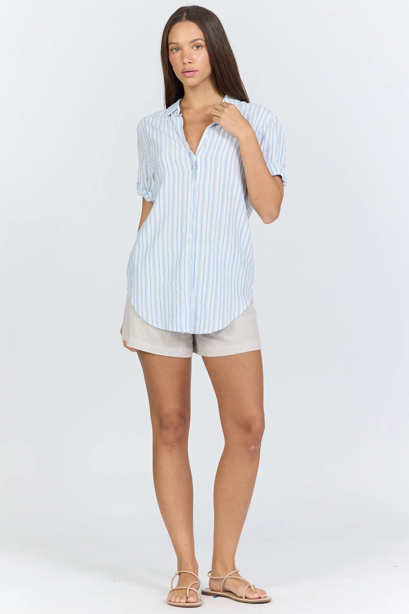 The Benning Top in Skyway Stripe