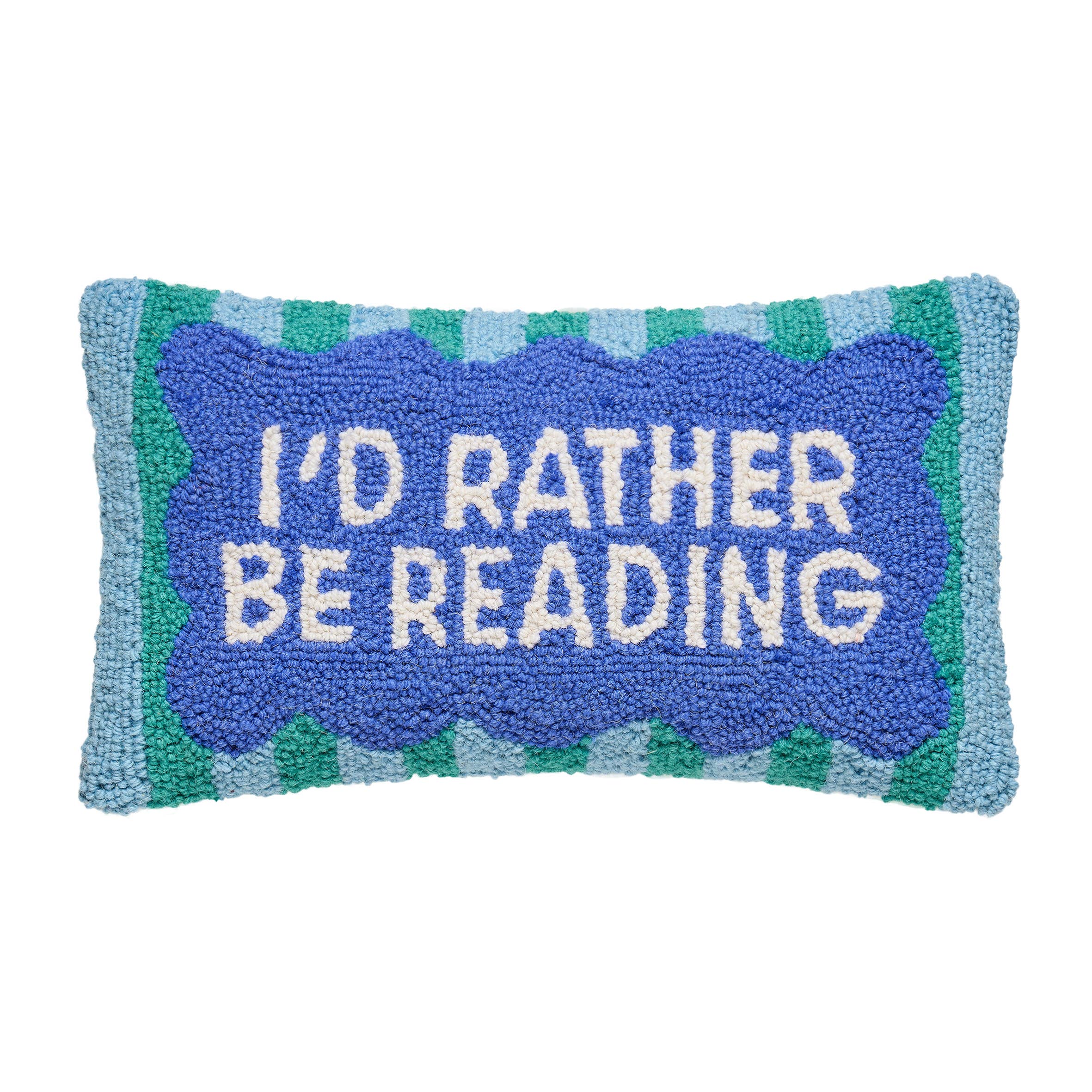 I'D Rather Be Reading Hook Pillow