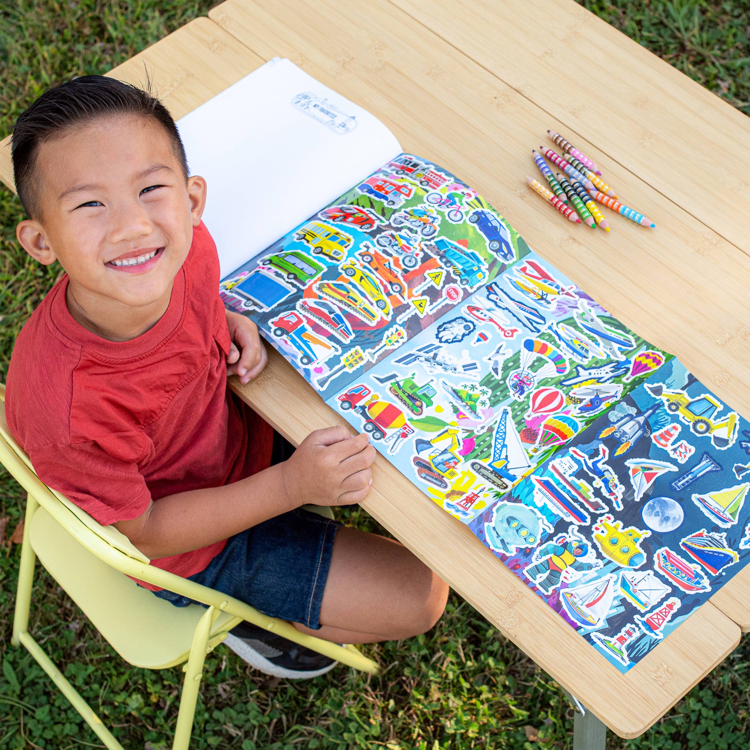 Learn to Draw Vehicles Book with Stickers