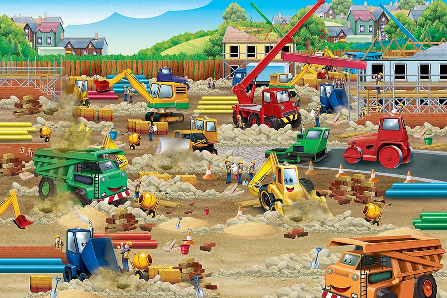 Construction Zone (35pc) Floor Puzzle - Ages 3+