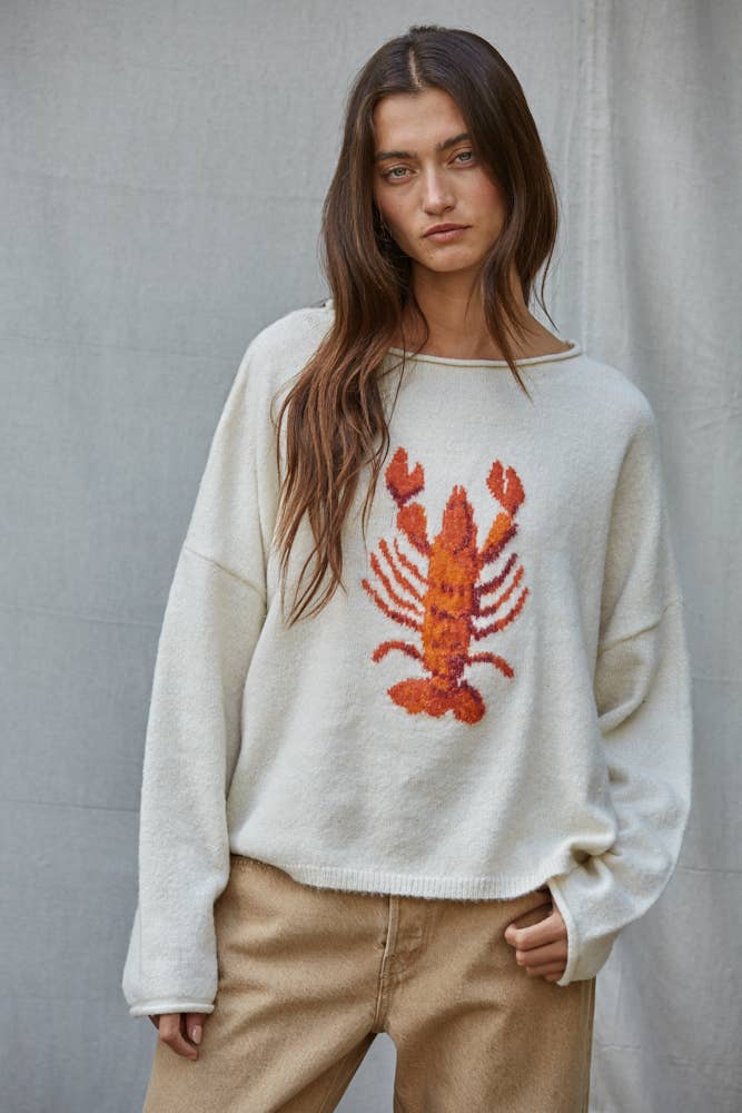 Rollneck Lobster Sweater