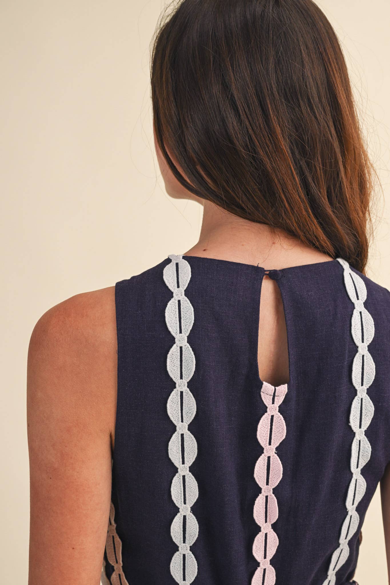 The Crochet Trim Midi Dress