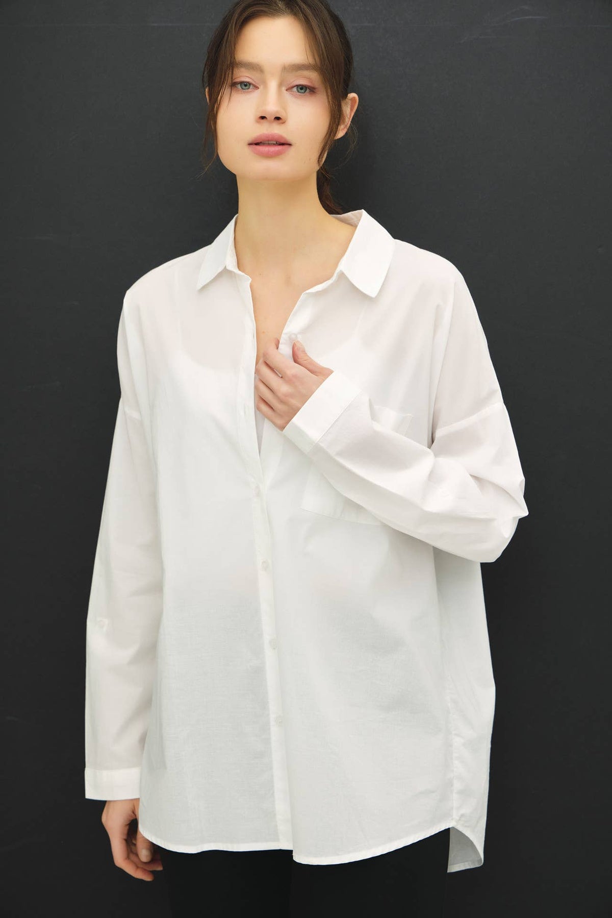 Crisp White Oversized Shirt
