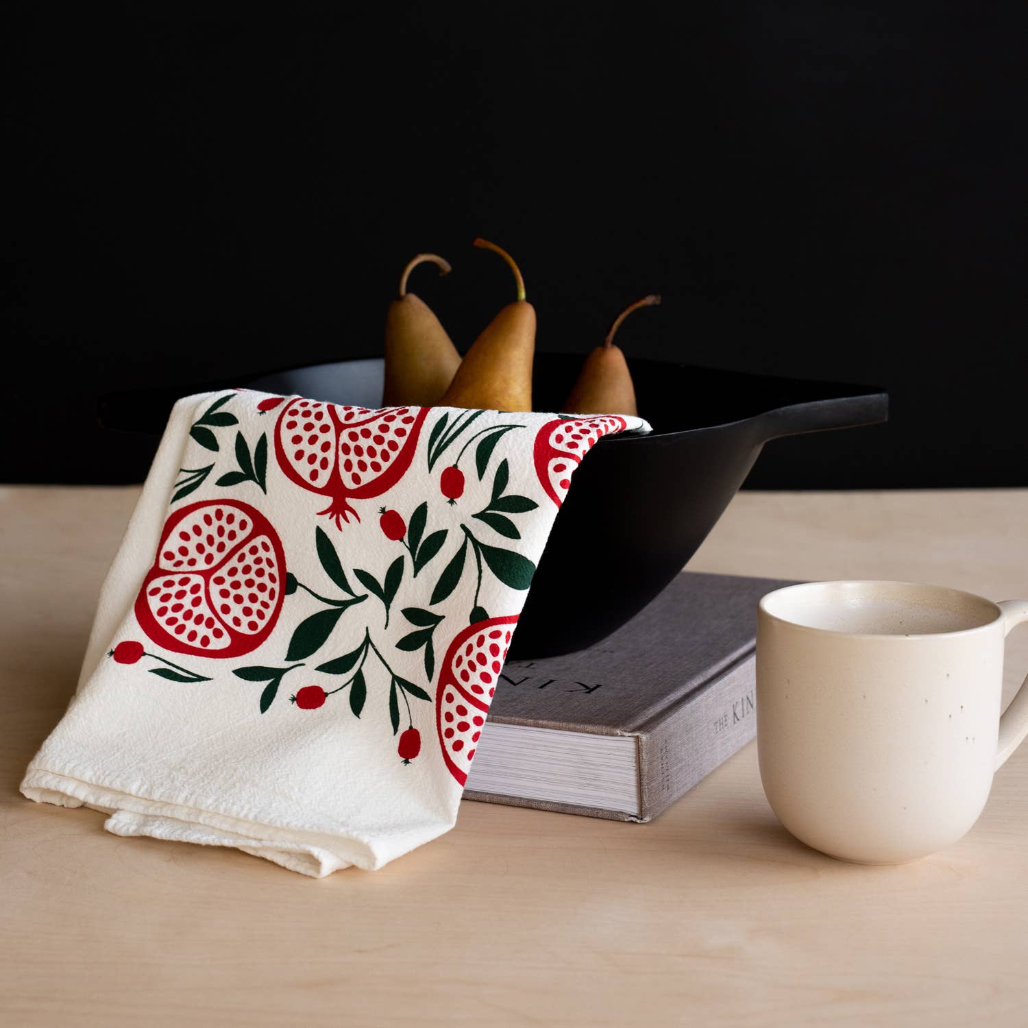 Pomegranates Tea Towel / Holiday / Midwest Made