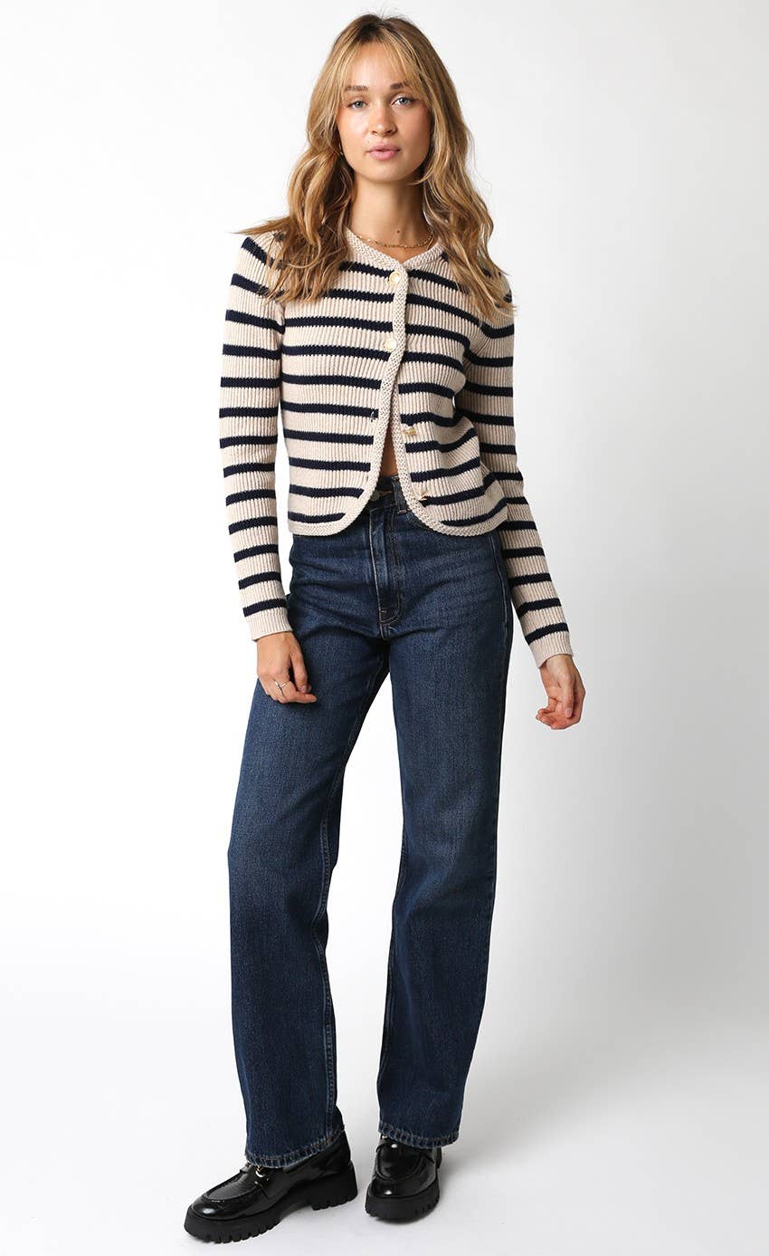 Gia Navy Stripe Sweater