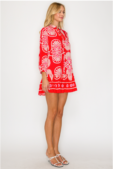 Festival Medallion Mini Dress