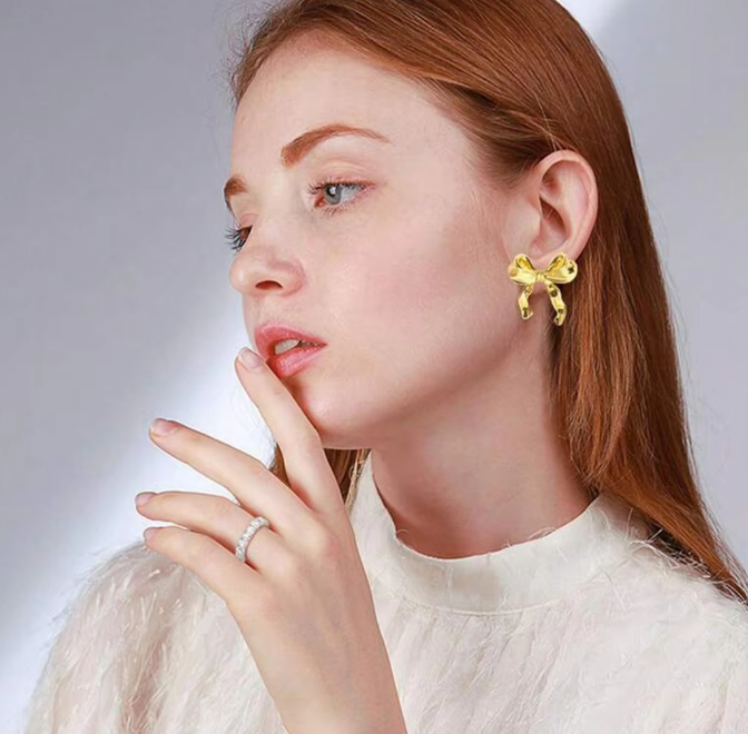 Ribbon Bow Earrings