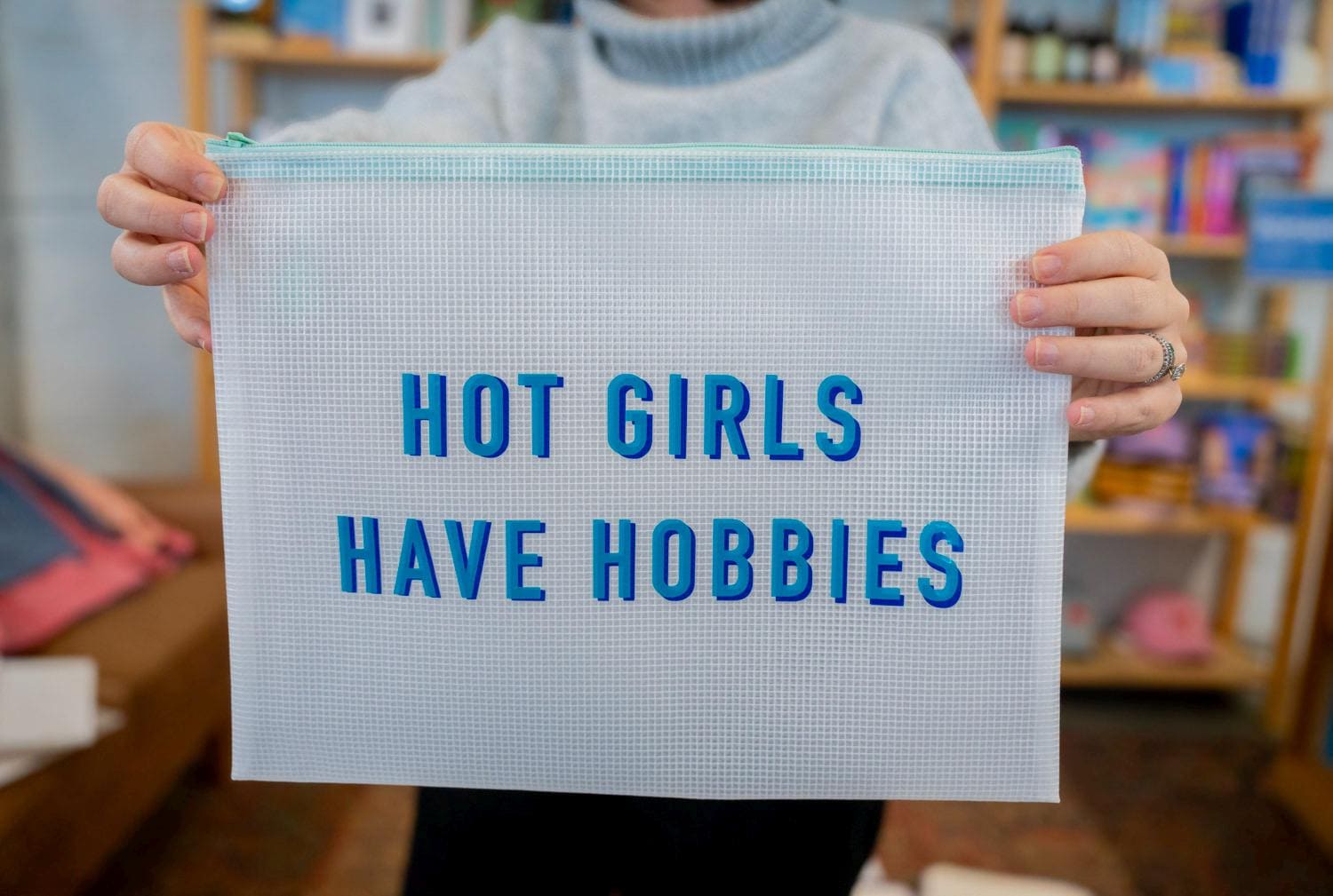 Hot Girls Have Hobbies Zip Pouch