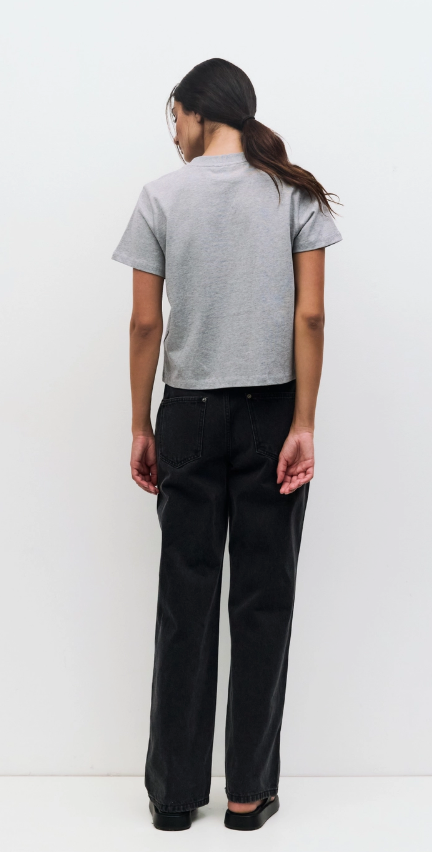 The Lanie Top in Heather Gray