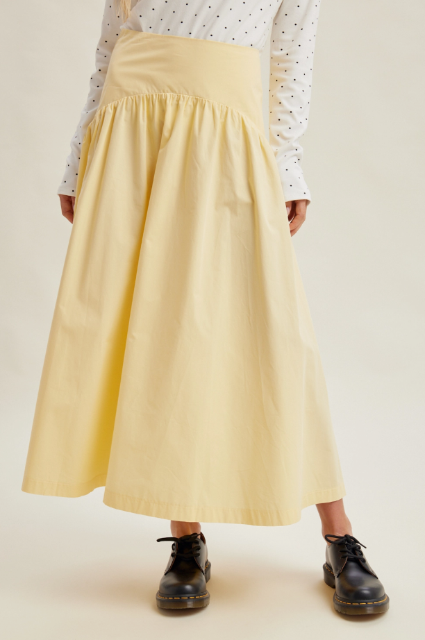 Lemon Drop Midi Skirt