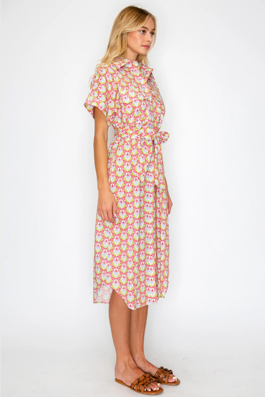 Mythic Petals Shirt Dress