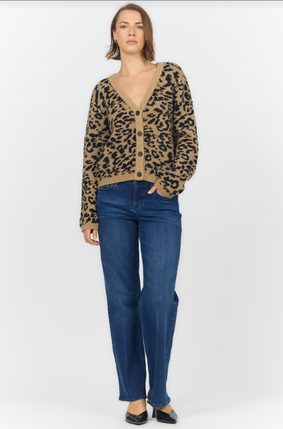 Naylani Leopard Cardigan