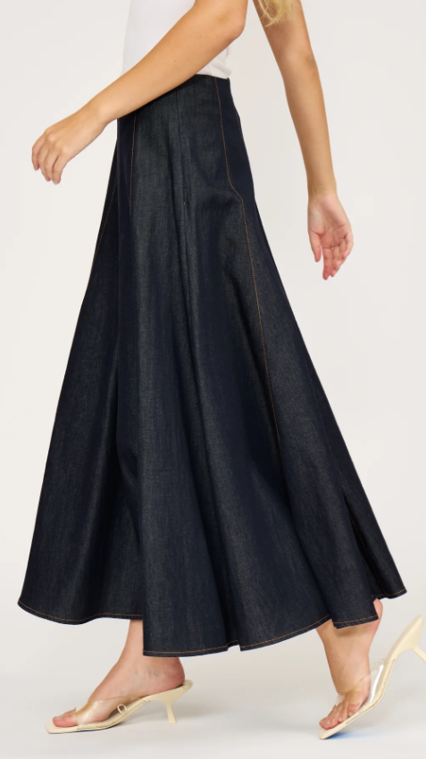 Nova Denim Circle Skirt