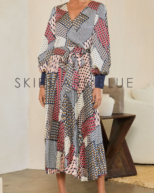 Patchwork Midi Dress