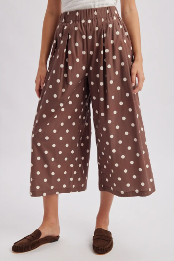 Wide Leg Polka Dot Pants
